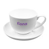 Hibiscus Tea Cup and Saucers Branded